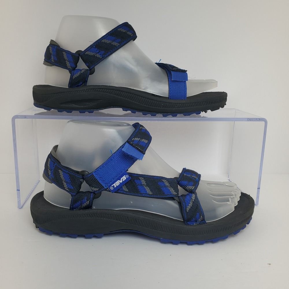 Teva 6294 Hurricane Women's Sz 5 Black / Blue Sport Sandals Adjustable Straps